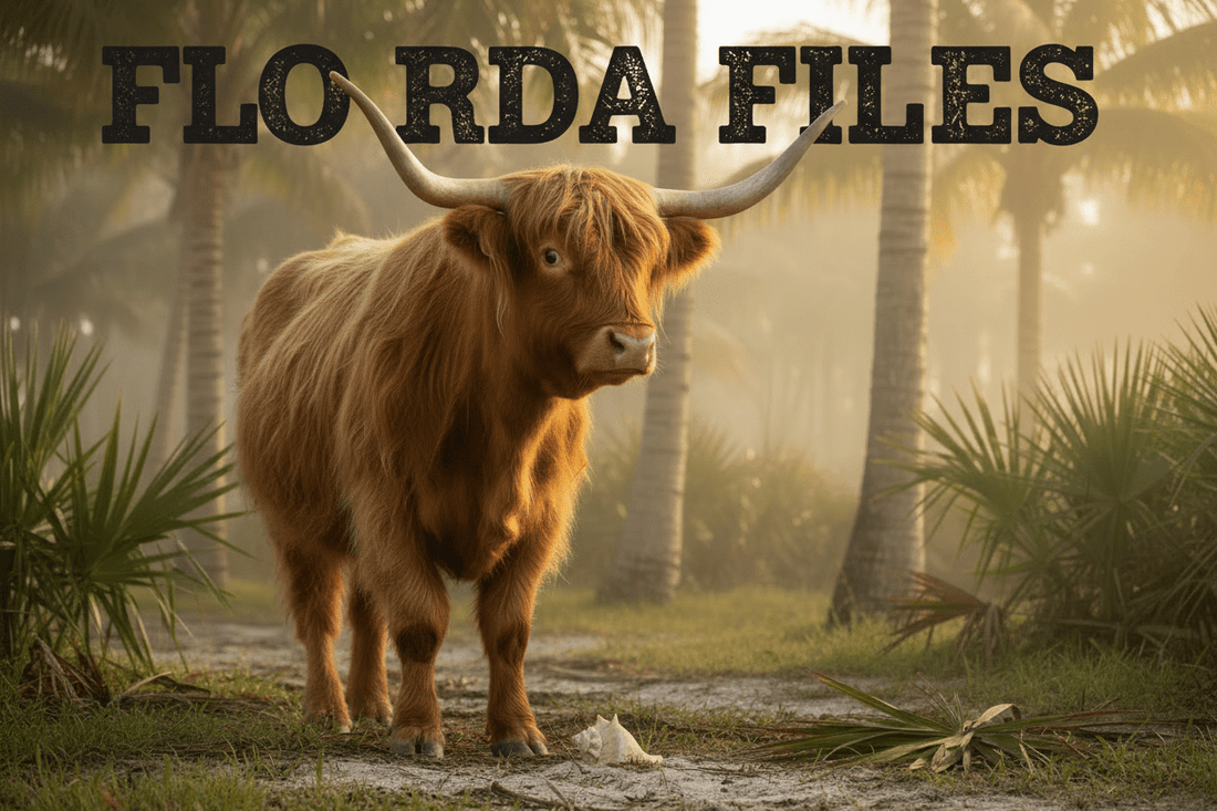Florida Files: A Disturbing Discovery (A cautiously reconsidered statement from a Highland cow who has received new information.) - HomesteadHoboz