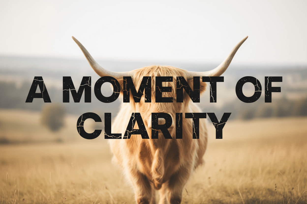 Mud Season: A Moment of Clarity (A surprisingly thoughtful statement from a Highland cow who has seen things.) - HomesteadHoboz