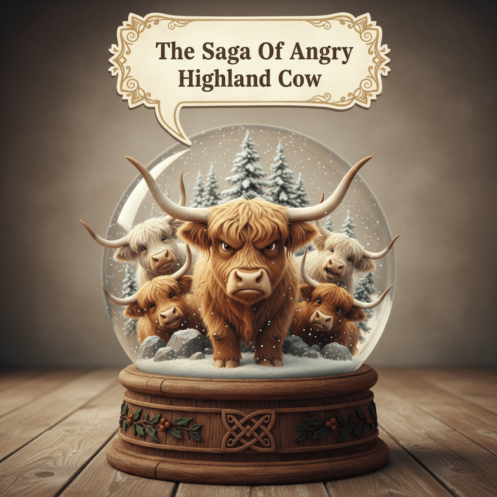 Snow Problems: Angry Highland Cow The Aftermath( A follow up statement from a still very angry Highland Cow) - HomesteadHoboz