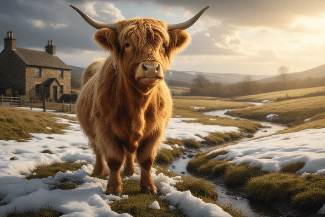 Snow Problems: The Meltdown (A cautiously optimistic statement from a Highland cow on the verge of greatness.) - HomesteadHoboz