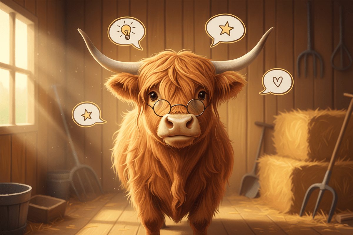 The Advice Problem  (A deeply unqualified statement from a Highland cow accidentally becoming a source of wisdom.) - HomesteadHoboz