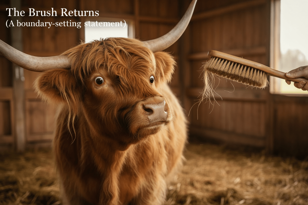 The Brush Returns (A boundary-setting statement) - HomesteadHoboz