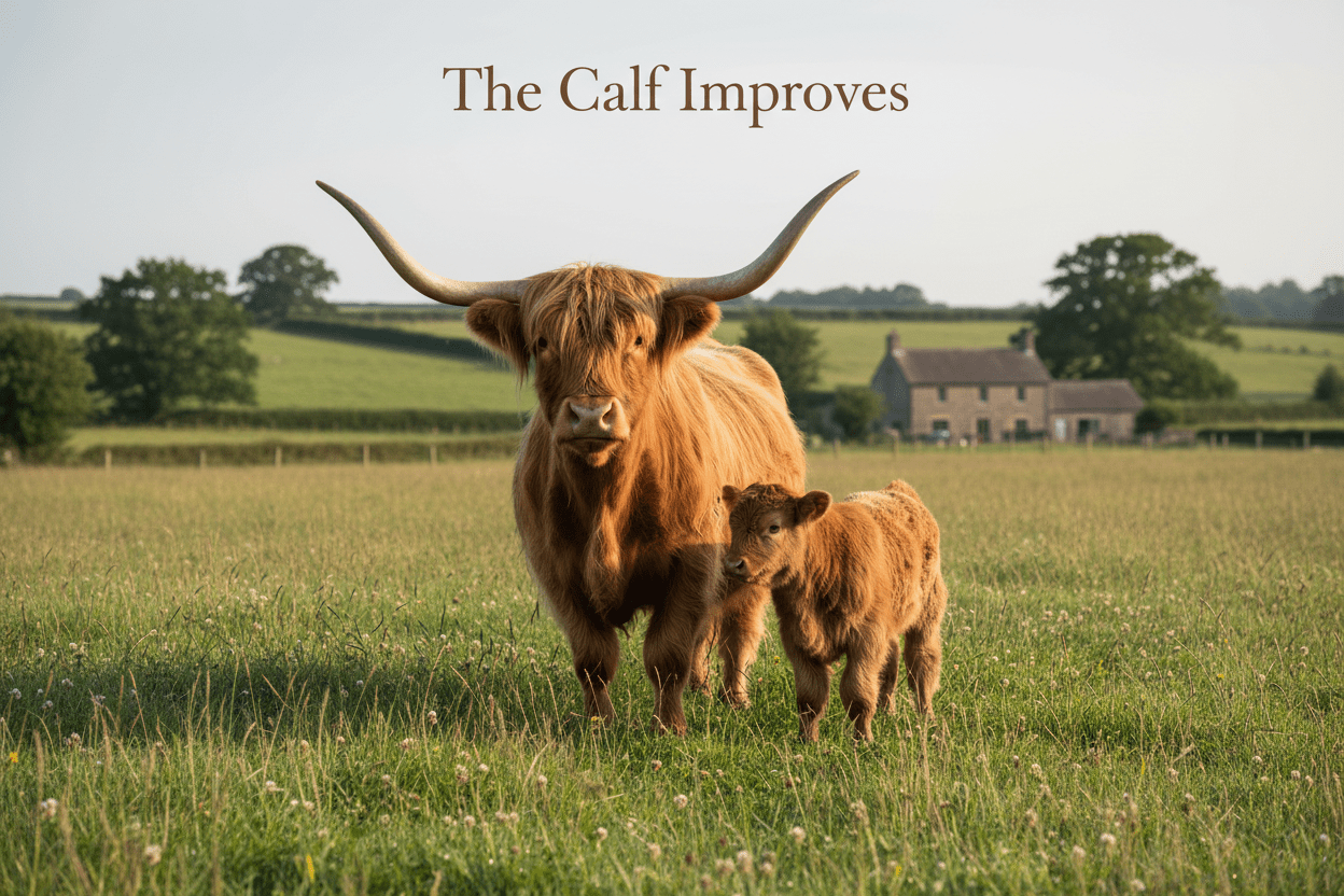 The Calf Improves (A proud but reserved statement) - HomesteadHoboz