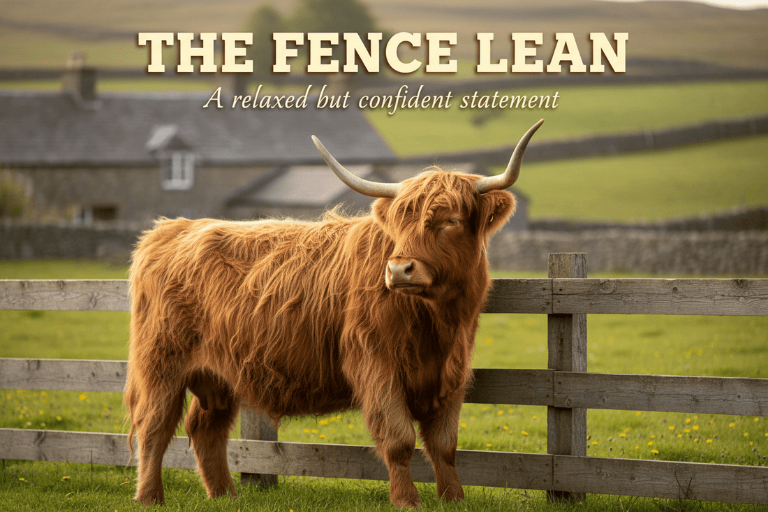 The Fence Lean (A relaxed but confident statement.) - HomesteadHoboz