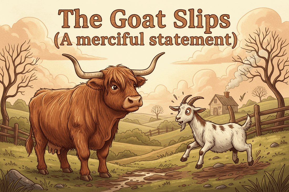 The Goat Slips (A merciful statement) - HomesteadHoboz