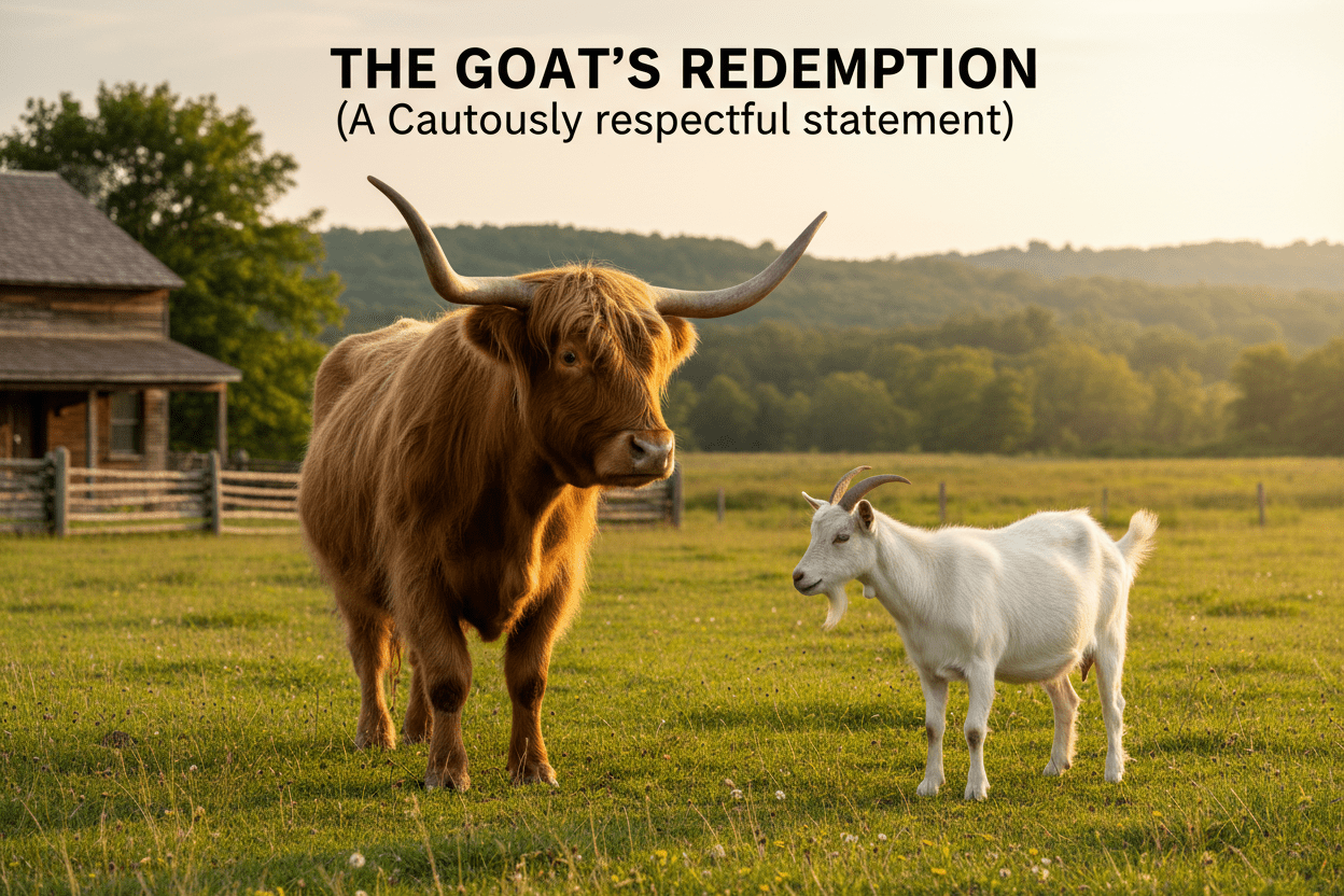 The Goat's Redemption (A Cautiously respectful statement) - HomesteadHoboz