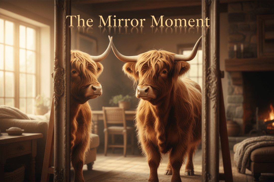 The Mirror Moment (A reflective but confident statement) - HomesteadHoboz