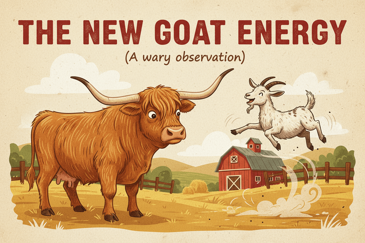 The New Goat Energy (A wary observation.) - HomesteadHoboz