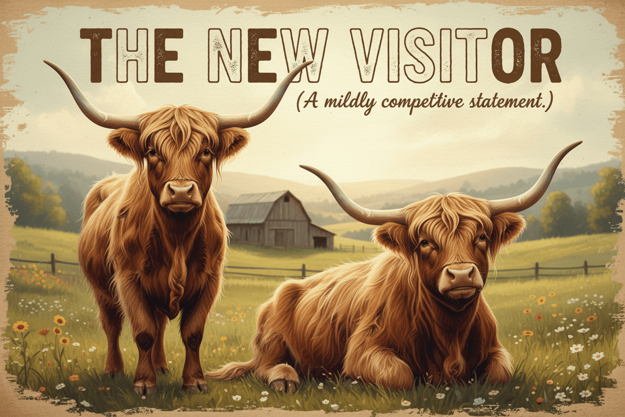 The New Visitor (A mildly competitive statement.) - HomesteadHoboz