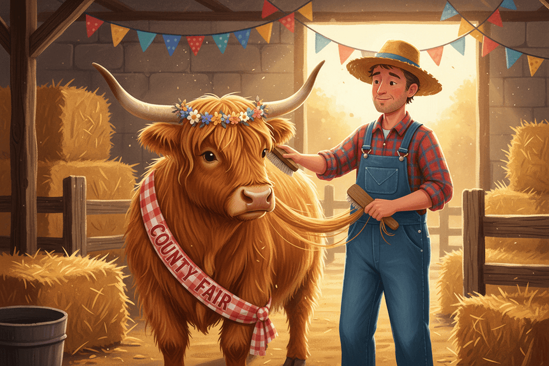 The Preparation Begins (a highly disciplined statement from a Highland Cow entering his professional era) - HomesteadHoboz