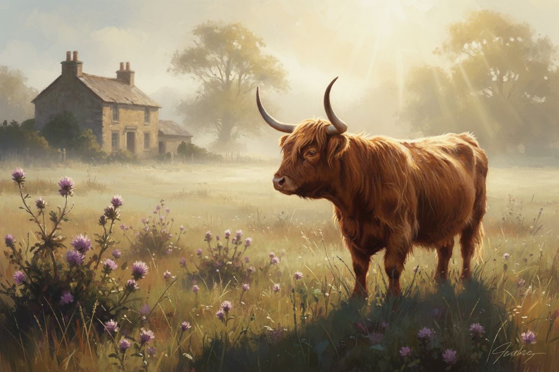 The Quiet Legacy  (A unexpectedly reflective statement from a Highland cow realizing influence outlives attention.)