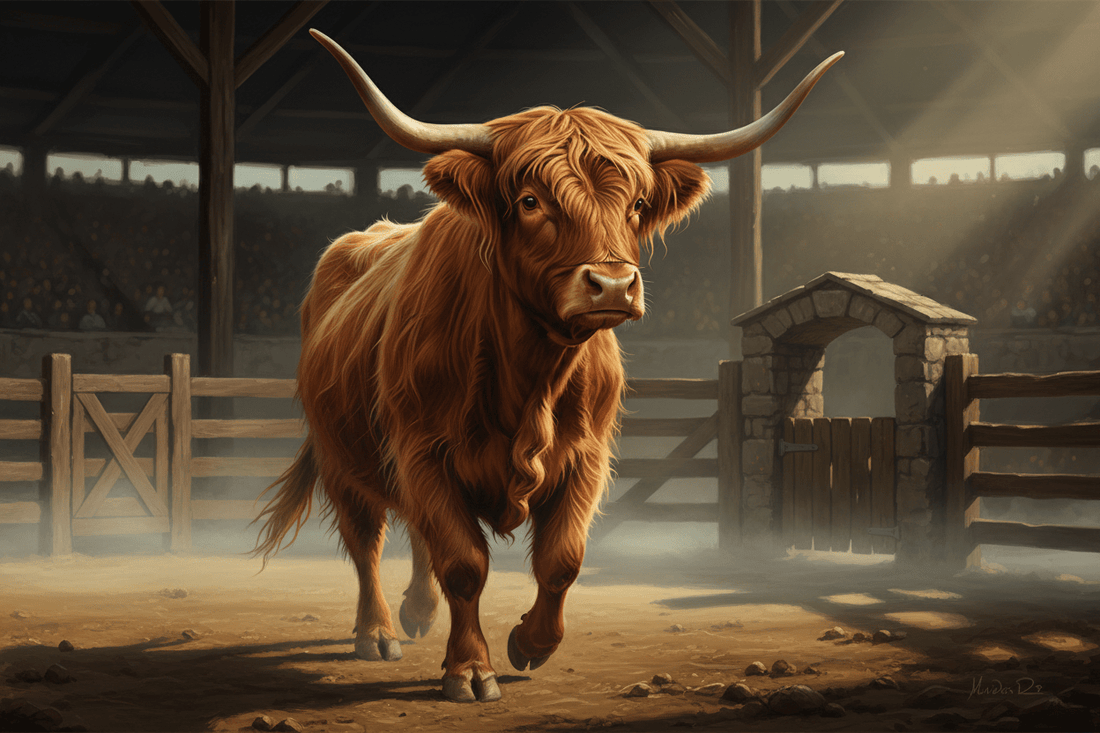 The Rivalry Becomes Official  (A controlled but highly aware statement from a Highland cow entering competitive territory.) - HomesteadHoboz