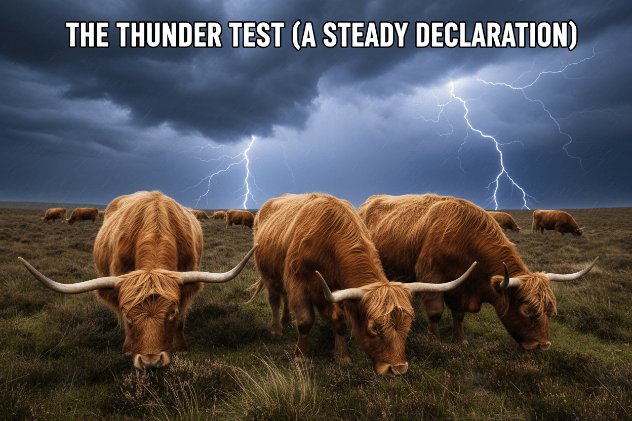The Thunder Test (A steady declaration) - HomesteadHoboz