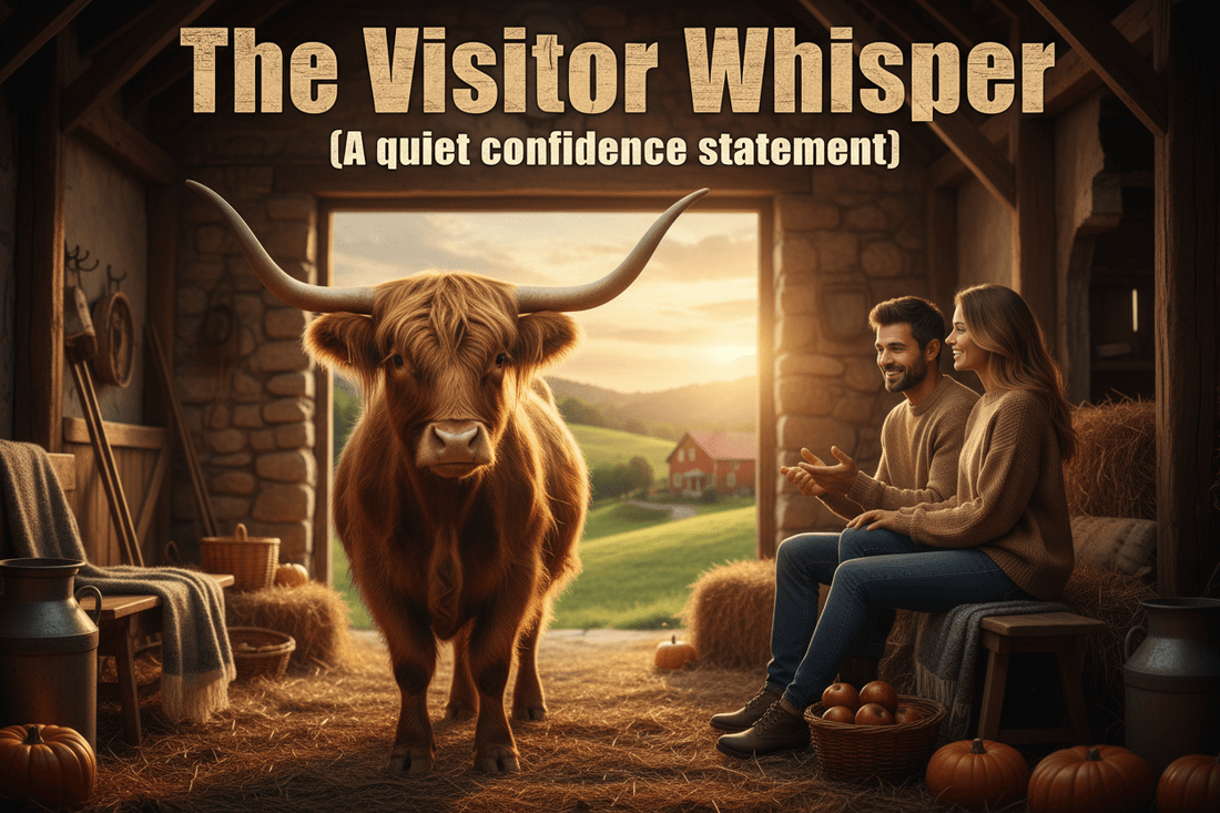 The Visitor Whisper (A quiet confidence statement) - HomesteadHoboz
