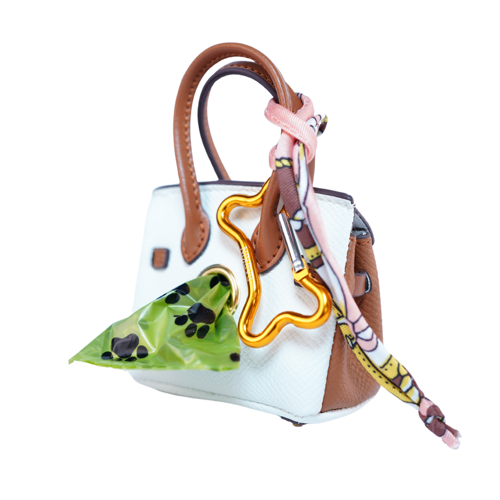 Barkin Dog Waste Bag Dispenser #3: Pink/Brown