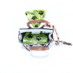 Chic Pink/Brown Dog Waste Bag Dispenser - Pet Waste Management - HomesteadHoboz