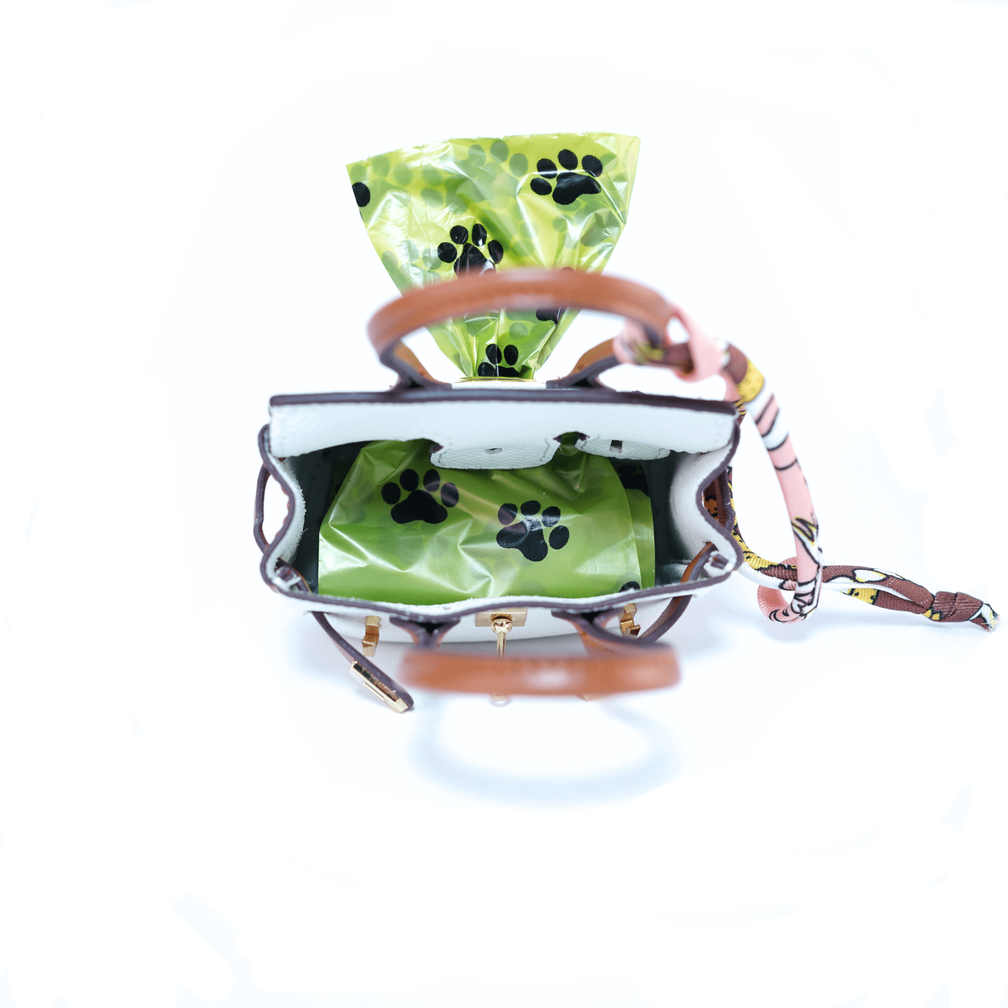 Chic Pink/Brown Dog Waste Bag Dispenser - Pet Waste Management - HomesteadHoboz