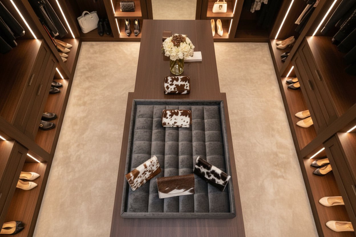 Country Chic Cowhide Credit Card Holder - HomesteadHoboz