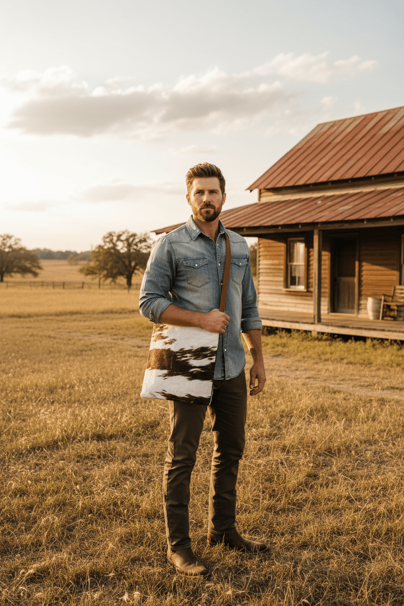 Country Chic Cowhide Crossbody - HomesteadHoboz