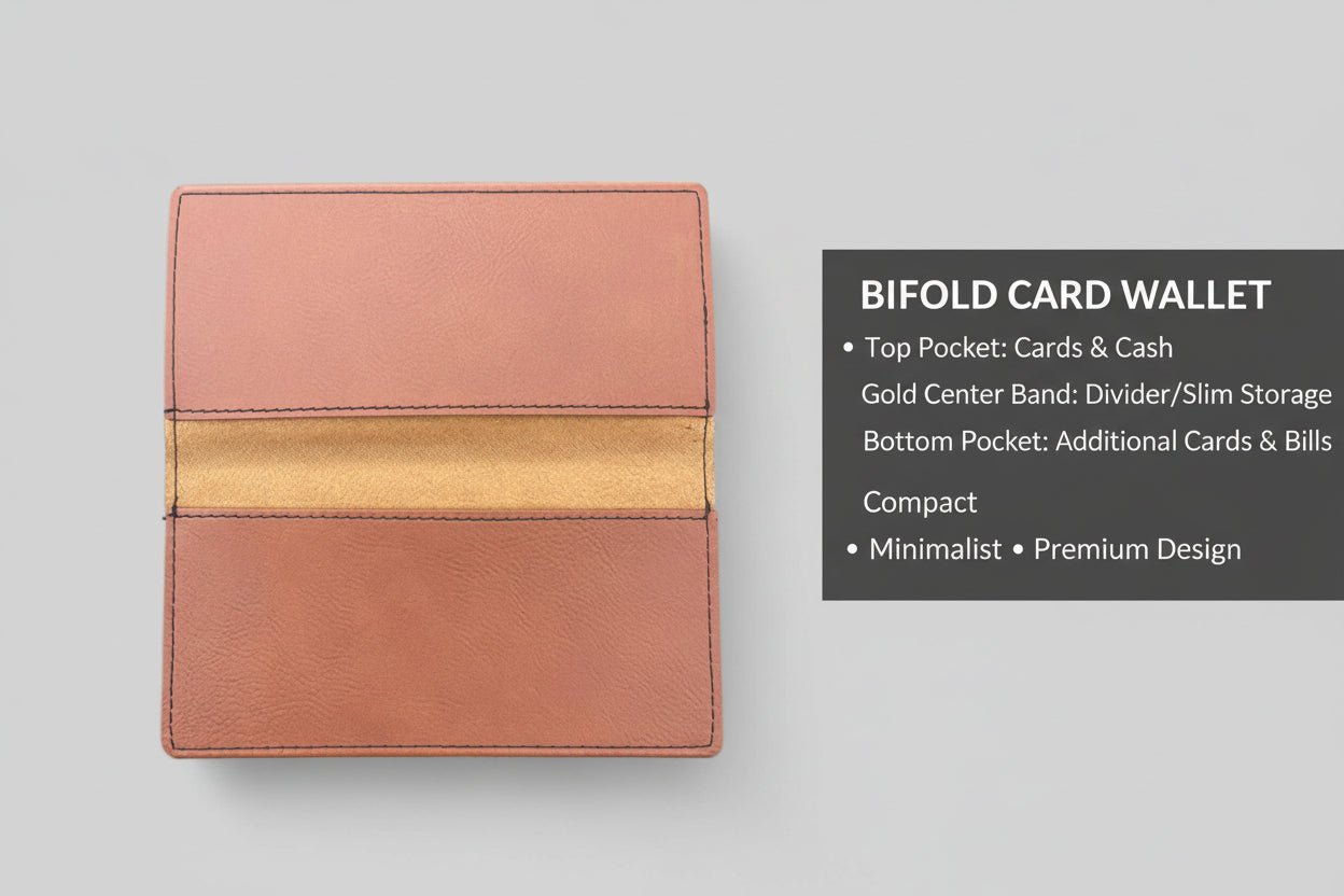 Highland Cow Minimalist Wallet, Bills, and Receipt holder Comes in 4 Neutral Colors. - HomesteadHoboz