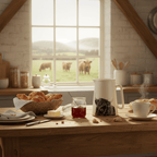 Highland Cow Stoneware Pitcher - HomesteadHoboz