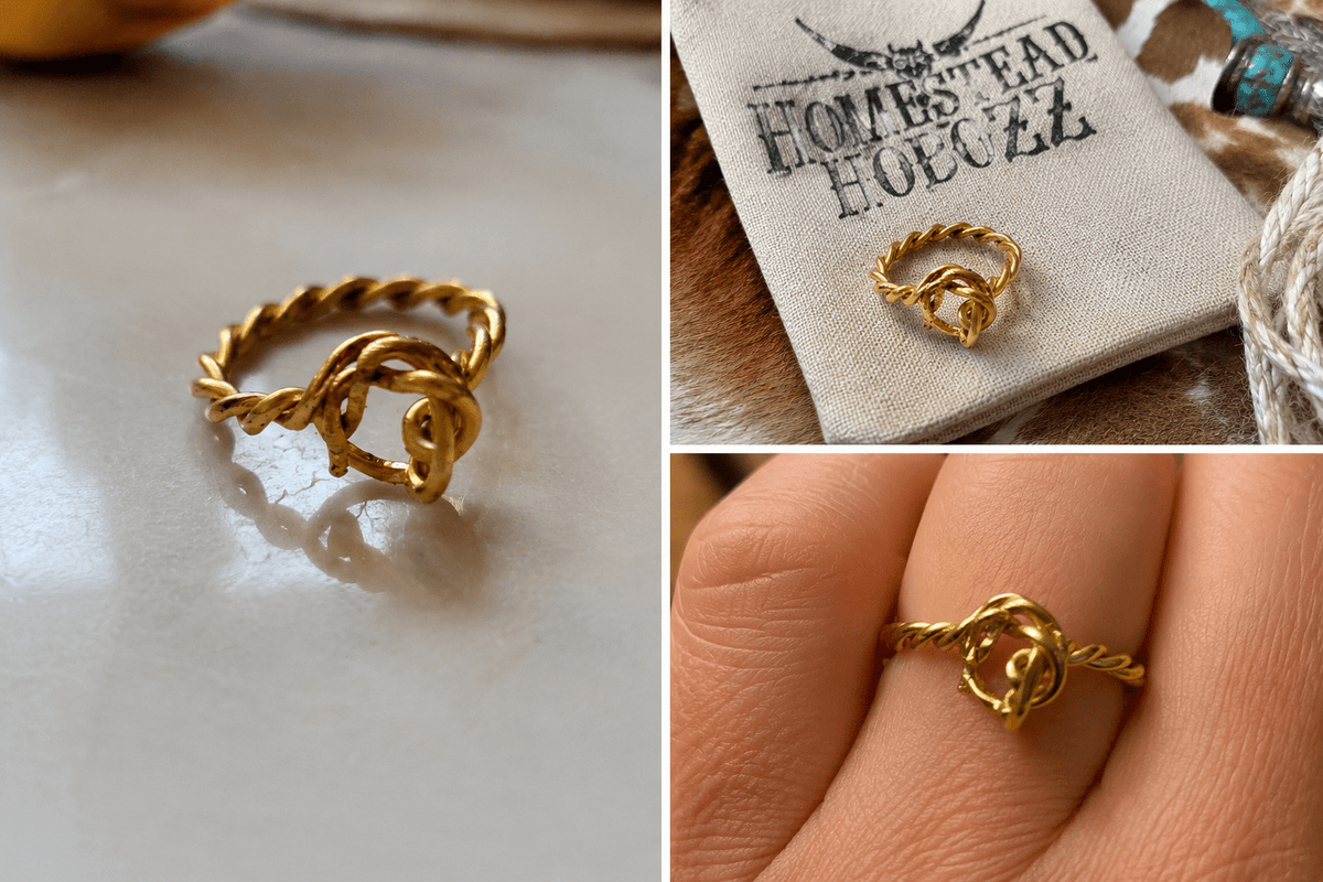ORIGINAL HANDMADE HOMESTEADHOBOZ KNOT RING - HomesteadHoboz