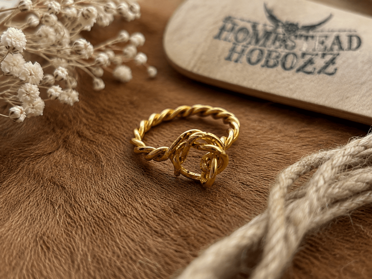 ORIGINAL HANDMADE HOMESTEADHOBOZ KNOT RING - HomesteadHoboz