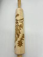 Roll Out the Charm! Highland Cow Large Image Embossed Rolling Pin - HomesteadHoboz