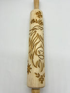 Roll Out the Charm! Highland Cow Large Image Embossed Rolling Pin - HomesteadHoboz