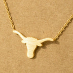 Texas Long Horn Bull Necklace - HomesteadHoboz