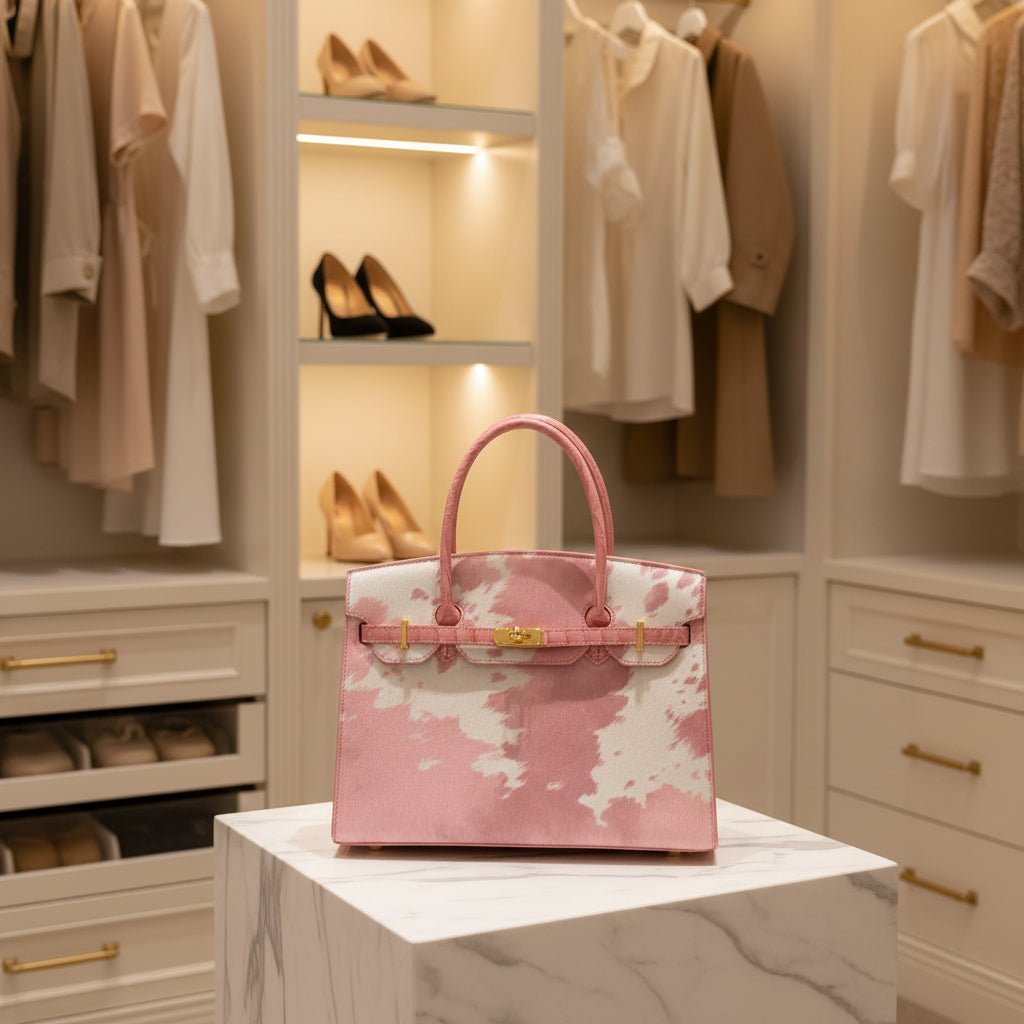 Udderly Stylish! Cow Print Tote Bag Handbag - HomesteadHoboz