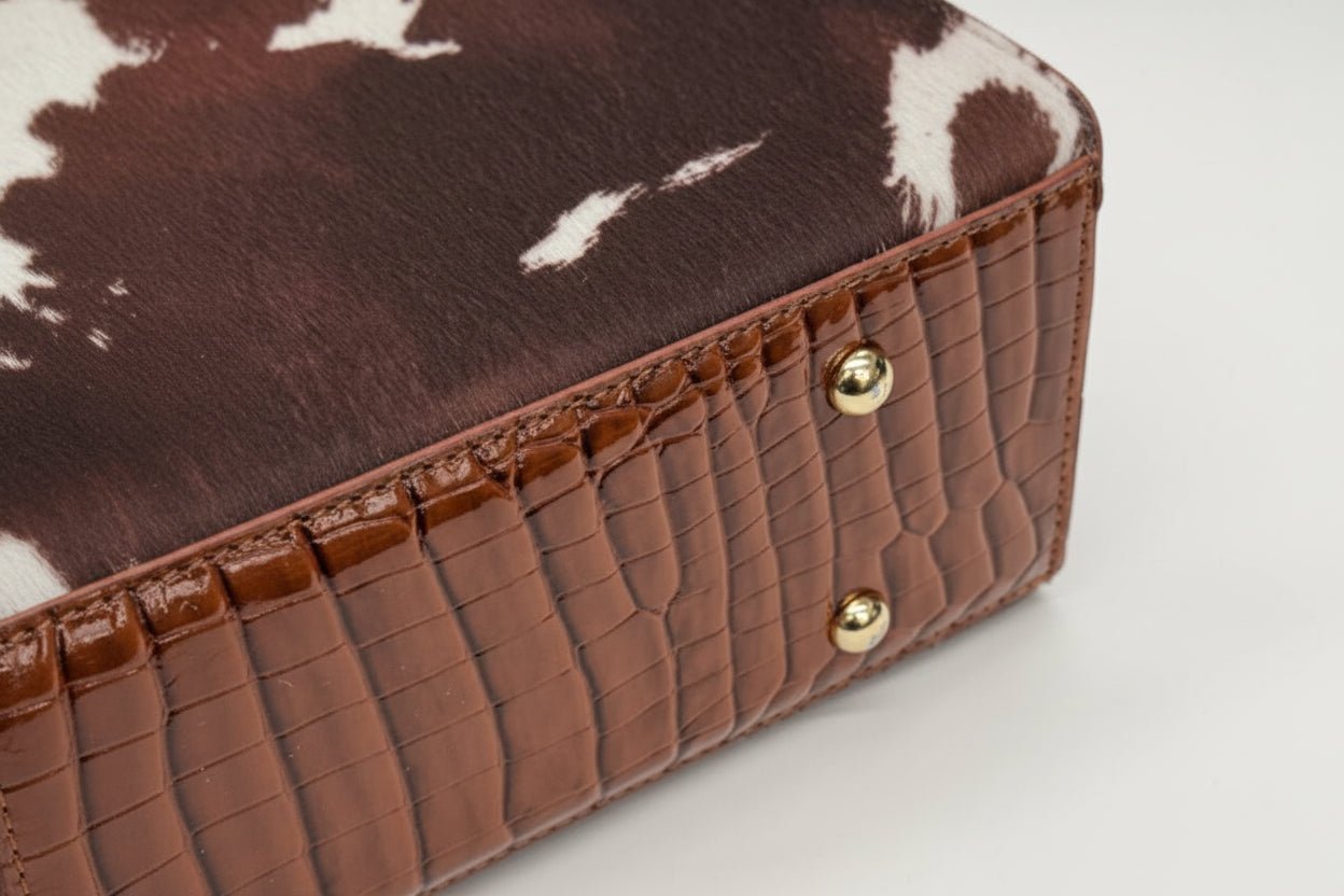 Udderly Stylish! Cow Print Tote Bag Handbag - HomesteadHoboz